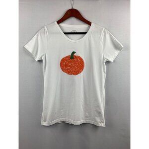J.Crew Collector Tee With Sequined Pumpkin Print